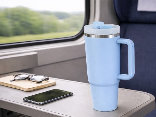 Termosmugg 1.2 L med sugrör Blue