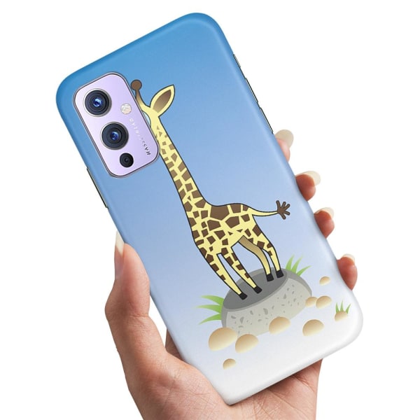 OnePlus 9 - Deksel/Mobildeksel Tegnet Giraff
