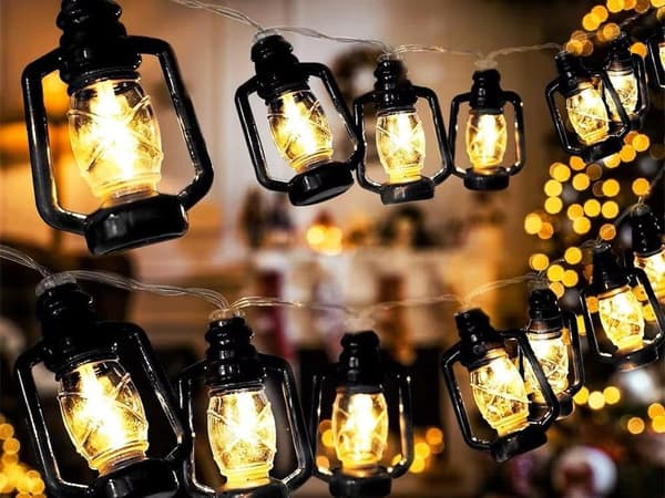 Solcellsslinga LED lyktor 30-LED