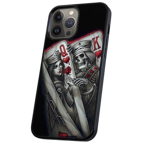 iPhone 13 Pro Max - Cover/Mobilcover King Queen Kortspil