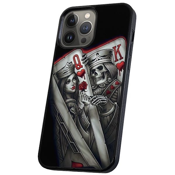 iPhone 13 Pro Max - Skal/Mobilskal King Queen Kortlek