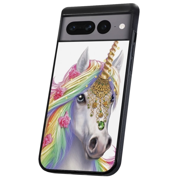 Google Pixel 7A - Deksel/Mobildeksel Unicorn/Enhjørning