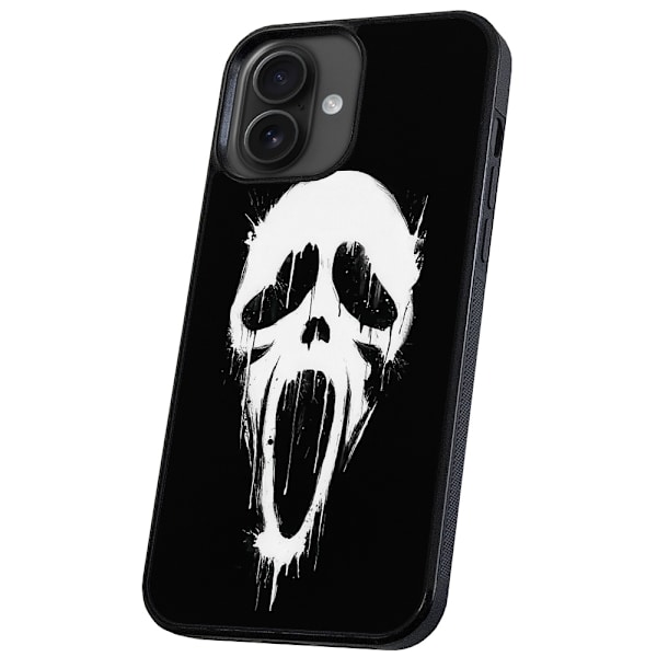 iPhone 16 - Deksel/Mobildeksel Scream Ghostface