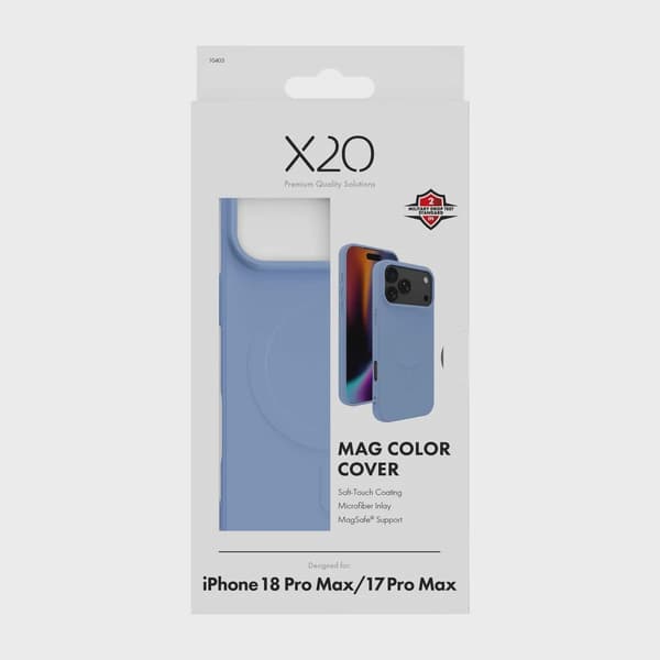 X2O Mag Color Skal iPhone 18 Pro Max/17 Pro Max Molnblå