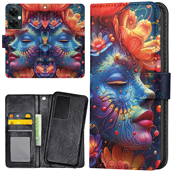 OnePlus Nord CE 3 Lite 5G - Plånboksfodral/Skal Psychedelic