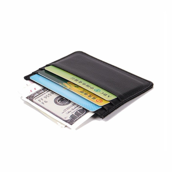 Korthållare - Plånbok med Sedelfack & Kortfack Svart