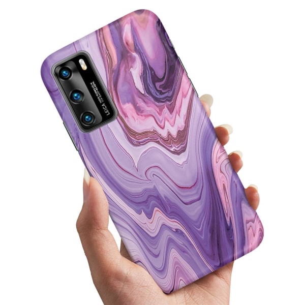 Huawei P40 Pro - Deksel/Mobildeksel Marmor Multicolor