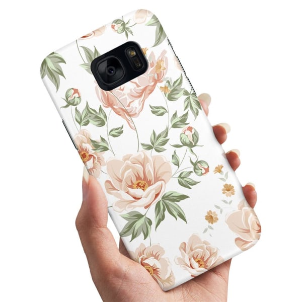 Samsung Galaxy S7 Edge - Deksel/Mobildeksel Blomstermønster