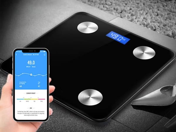 Smart badrumsvåg - Bluetooth, app för Android/iOS
