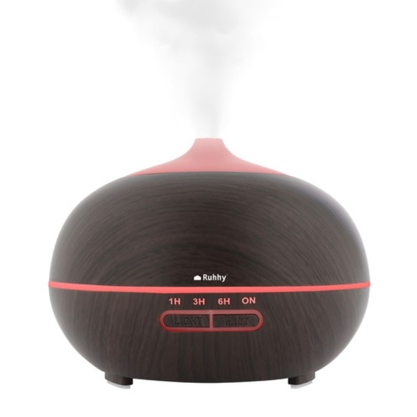 Elektrisk Aromalampe / Duftspreder - Sprer Eteriske Oljer Dark brown