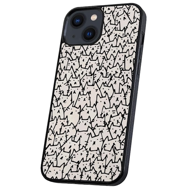 iPhone 13 Mini - Deksel/Mobildeksel Kattgruppe
