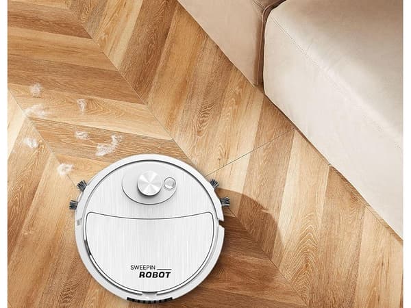 Städrobot elektrisk dammsugare sladdlös borste White
