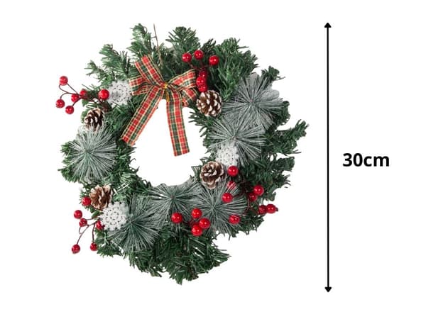 Juldekorationer krans - Dörr- och väggdekoration till jul