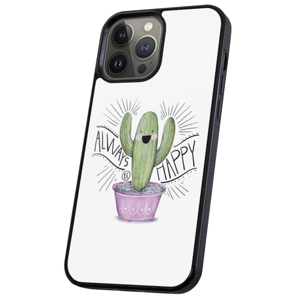 iPhone 14 Pro - Deksel/Mobildeksel Happy Cactus