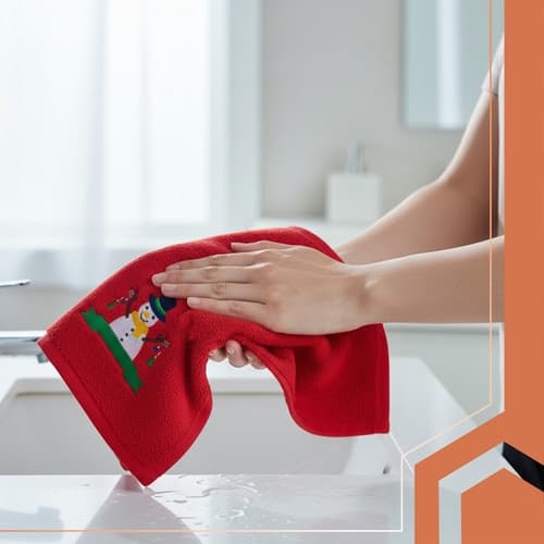 Julgästhanddukar 3-pack - Broderade motiv