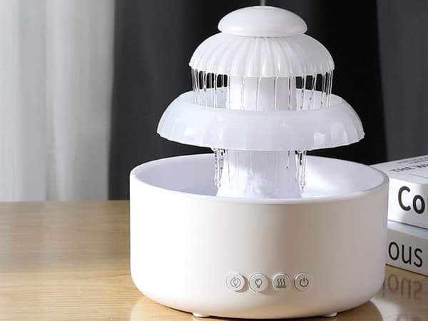 Luftfuktare fontän - LED aromdiffusor trådlös