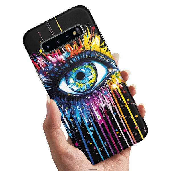 Samsung Galaxy S10 - Skal/Mobilskal Rinnande Öga