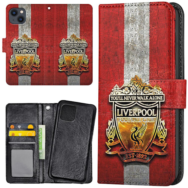 iPhone 13 - Lommebok Deksel Liverpool Multicolor