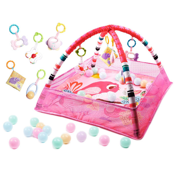 Lekhage med bollar rosa