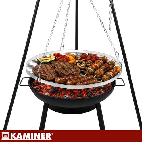 Hängande Grill för Öppen Eld - 167x58 cm