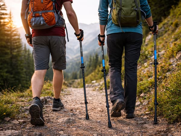 Gåstavar nordic walking tillbehör Black