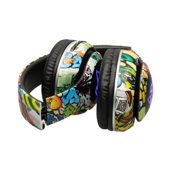 Trådløse Foldbare Over-ear Hovedtelefoner - Bluetooth og LED-lys