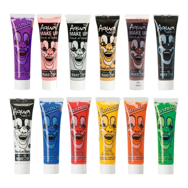 Ansiktsfarge / Makeup on Tub - Flere farger - Halloween og maskerade Black