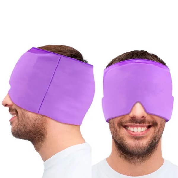 Øjenmaske mod Hovedpine - Gelmaske - Forfriskende/opvarmende Purple