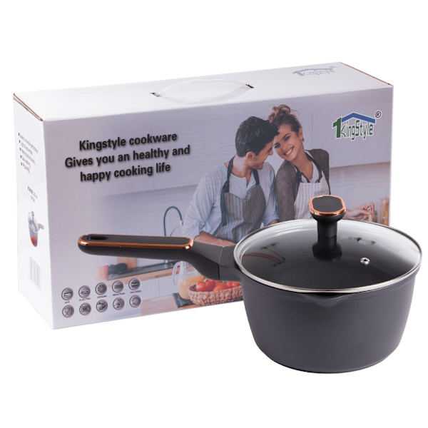 3L Kastrull med lock – Non stick beläggning – Induktionshäll