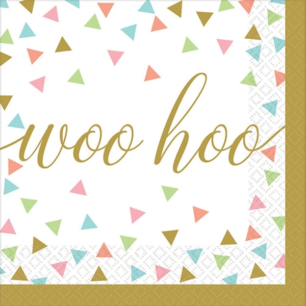 Party Woo Hoo Konfettinudlar (set med 36) 25x25 cm