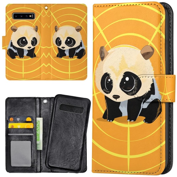 Samsung Galaxy S10 - Mobilcover/Etui Cover Panda