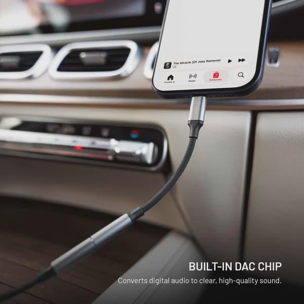 FIXED Link Premium USB-C till 3.5mm adapter Rymdgrå