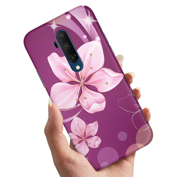 OnePlus 7T Pro - Cover/Mobilcover Hvid Blomst