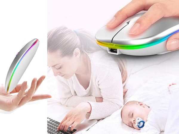 Smal 2,4 GHz Bluetooth-kontroll optisk mus för bärbara datorer