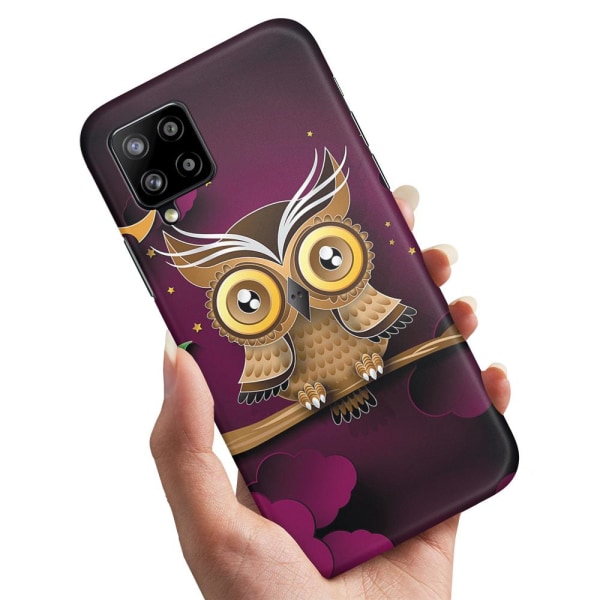 Samsung Galaxy A42 5G - Cover/Mobilcover Lysbrun Ugle