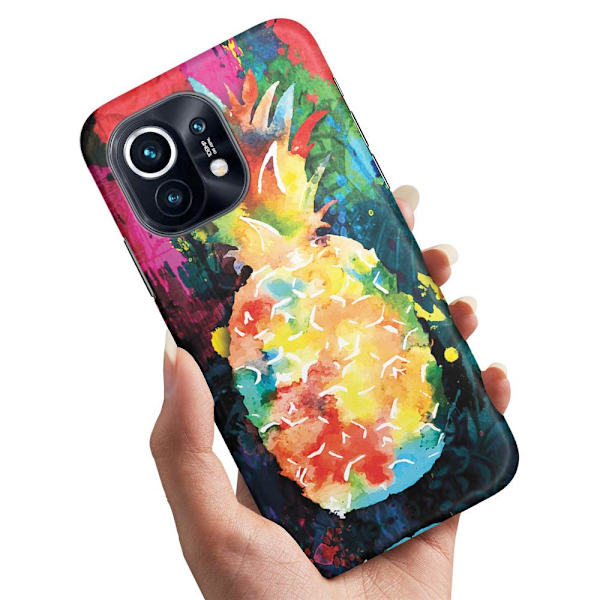 Xiaomi 11 Lite 5G NE - Skal/Mobilskal Regnbåg Ananas multifärg