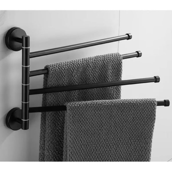 Håndklædeholder Badeværelse - Svingbar Black