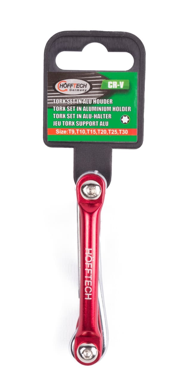 Torxnyckelset i hållare aluminium