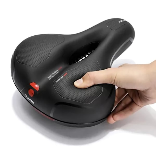 Pyörän satula LED-valolla - Satula pyörälle Black