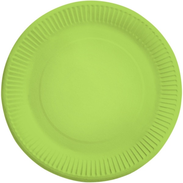 Färgglada Kiwi Grön Pappersfat 8 st 23 cm