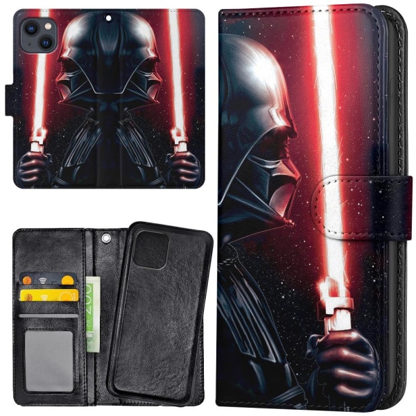 iPhone 13 - Plånboksfodral/Skal Darth Vader