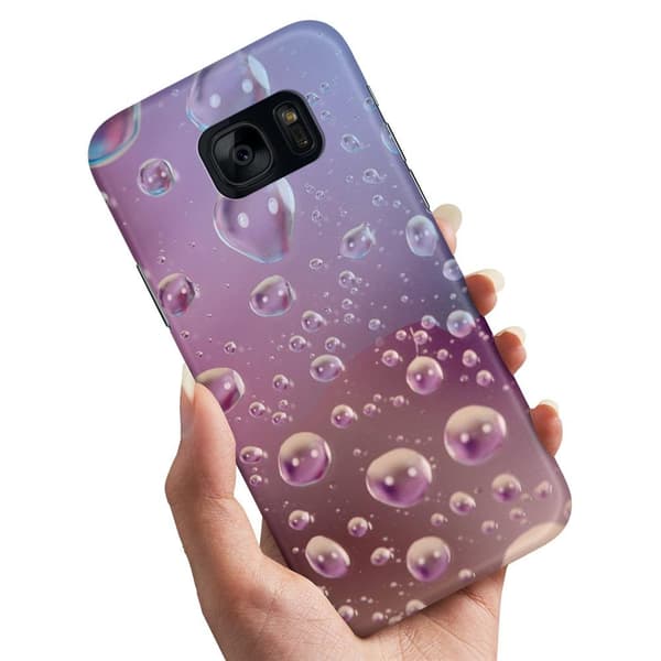 Deksel / Mobildeksel til Samsung Galaxy S7 Edge - Bobler