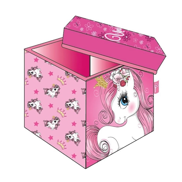Förvaring för leksaker Unicorn Princess 30×30×30 cm