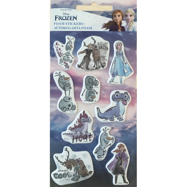 Puffiga skumklistermärken i glamoröst tema från Disney Frost