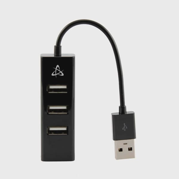 SBOX 4i1 USB 2.0 Hub 4x USB-A Svart