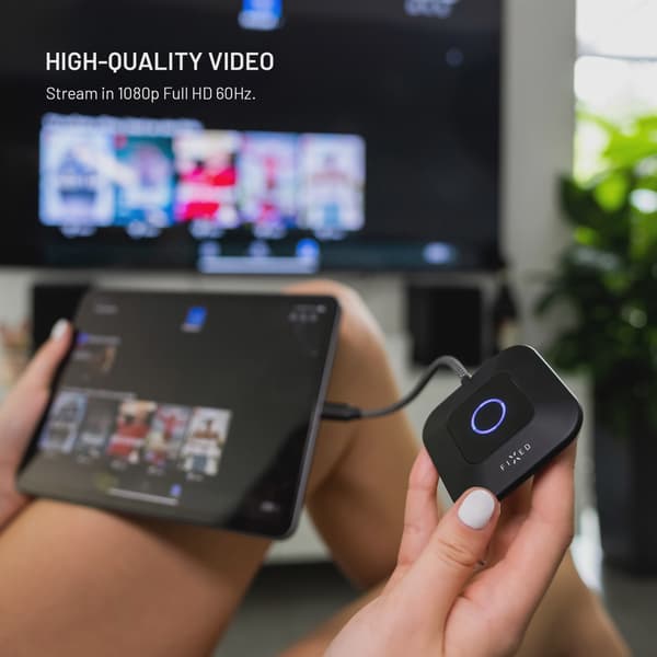 FIXED AirLink Trådlös USB-C/HDMI-sändare Svart