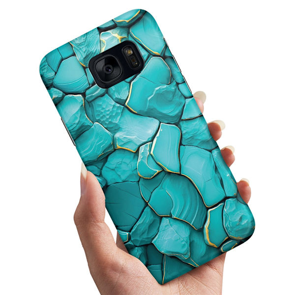 Deksel / Mobildeksel til Samsung Galaxy S7 - Stones