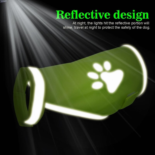 Refleksvest til Hund / Reflex - Flere størrelser GreenYellow L