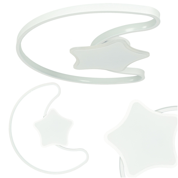 Takplafond LED vägglampa måne fjärrkontroll