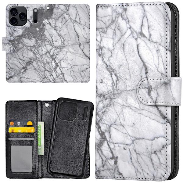 iPhone 17 Pro Max - Lommebok Deksel Marmor